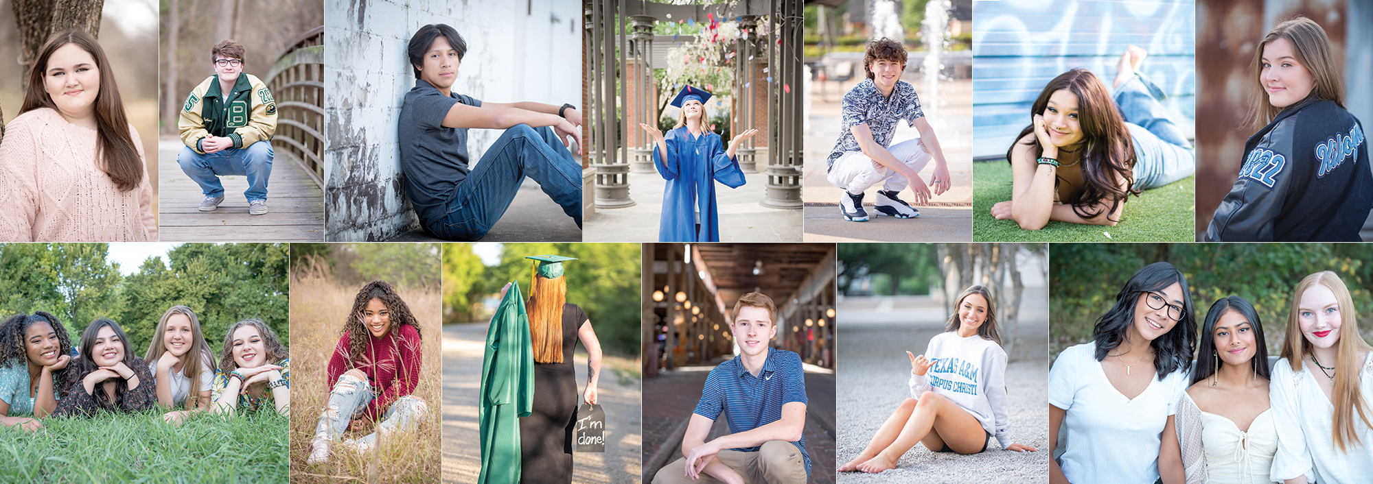 Senior photo collage